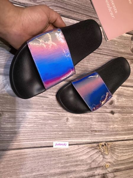 mule slippers flat luxury designer shoes slippers 1a419u flexible rubber slippers couple sandal with boxs, Black
mule slippers flat luxury designer shoes slippers 1a419u flexible rubber slippers couple sandal with boxs, Black