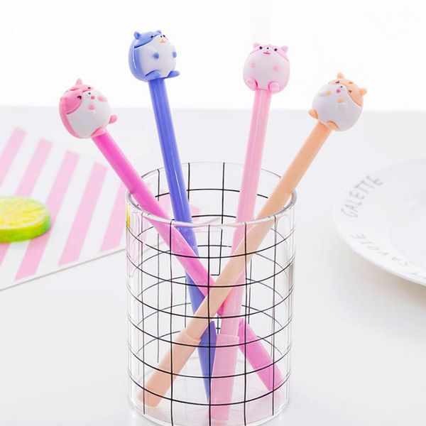 4 pcs/set cartoon animal hamster gel pens 0.5mm black ink mouse signature pen escolar papelaria school office stationery gift
4 pcs/set cartoon animal hamster gel pens 0.5mm black ink mouse signature pen escolar papelaria school office stationery gift