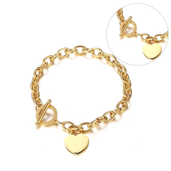 cuff fashion women stainless steel love heart bracelet chain bangle jewelry gift, White
cuff fashion women stainless steel love heart bracelet chain bangle jewelry gift, White