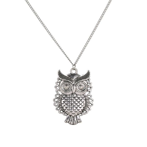 trendy female charm beauty retro popular bronze owl pendant romantic stylish exquisite personality long sweater chain necklace, Silver
trendy female charm beauty retro popular bronze owl pendant romantic stylish exquisite personality long sweater chain necklace, Silver