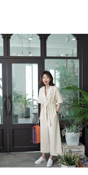 brief women jumpsuits household pure color loose casual sashes slim jumpsuits spring short sleeve v neck lady clothes, Black;white
brief women jumpsuits household pure color loose casual sashes slim jumpsuits spring short sleeve v neck lady clothes, Black;white
