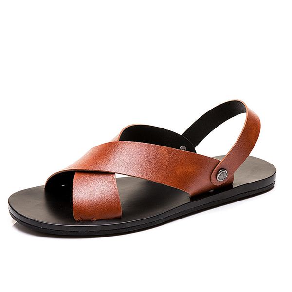 men sandals casual crocse summer anti skid gladiator leather buckle strap casual shoes men slide comfortable fashion sandals man t200420, Black
men sandals casual crocse summer anti skid gladiator leather buckle strap casual shoes men slide comfortable fashion sandals man t200420, Black
