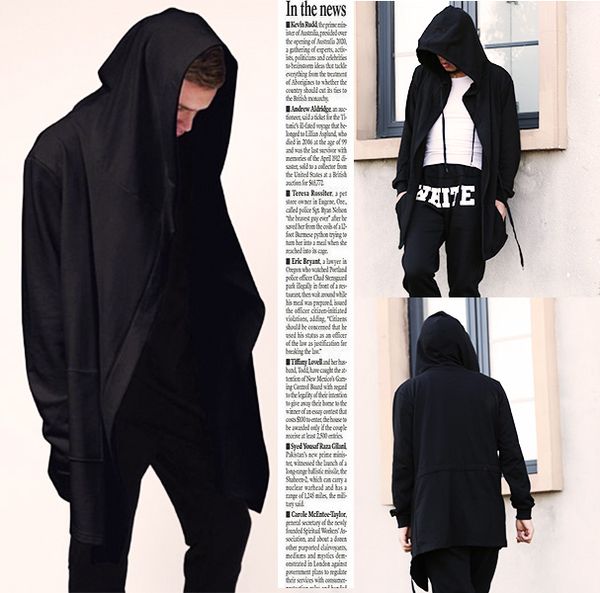 fashion sweatshirt men hoodies cardigan mantissas cloak outerwear plus size wizard robes dark domineering 4xl cool awesome male, Black
fashion sweatshirt men hoodies cardigan mantissas cloak outerwear plus size wizard robes dark domineering 4xl cool awesome male, Black