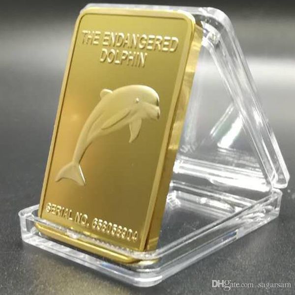 100 pcs non magnetic the endangered dolphin animal austrailia 24k real gold plated 50 mm x 28 mm bullion bar badge decoraiton coin
100 pcs non magnetic the endangered dolphin animal austrailia 24k real gold plated 50 mm x 28 mm bullion bar badge decoraiton coin