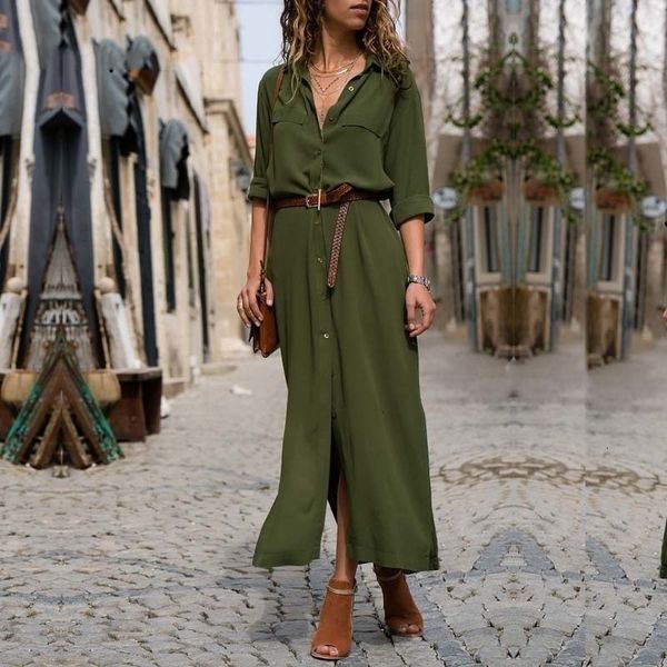womens clothes designer dresses casual button long summer dress shirt polyester office vintage maxi plus size v neck chiffon dress festa, Black;gray
womens clothes designer dresses casual button long summer dress shirt polyester office vintage maxi plus size v neck chiffon dress festa, Black;gray
