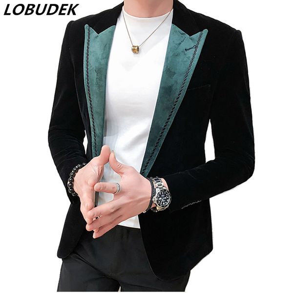 fashion men formal suit jackets host wedding dress stage performance suit coat prom singer black velvet tuxedo blazer winter, White;black
fashion men formal suit jackets host wedding dress stage performance suit coat prom singer black velvet tuxedo blazer winter, White;black