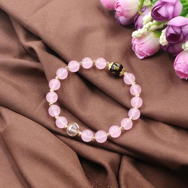 new charms bracelet jewelry handmade pink jades natural stone beads strand wrap bracelets bangle for women wrist gifts 7.5" b309, Golden;silver
new charms bracelet jewelry handmade pink jades natural stone beads strand wrap bracelets bangle for women wrist gifts 7.5" b309, Golden;silver