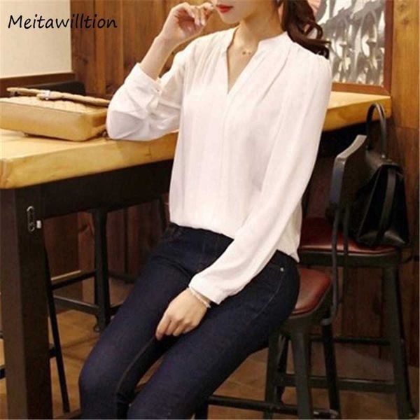 office ladies chiffon white shirt blouse 2020 casual solid v-neck long sleeve shirts spring slim elegant
office ladies chiffon white shirt blouse 2020 casual solid v-neck long sleeve shirts spring slim elegant