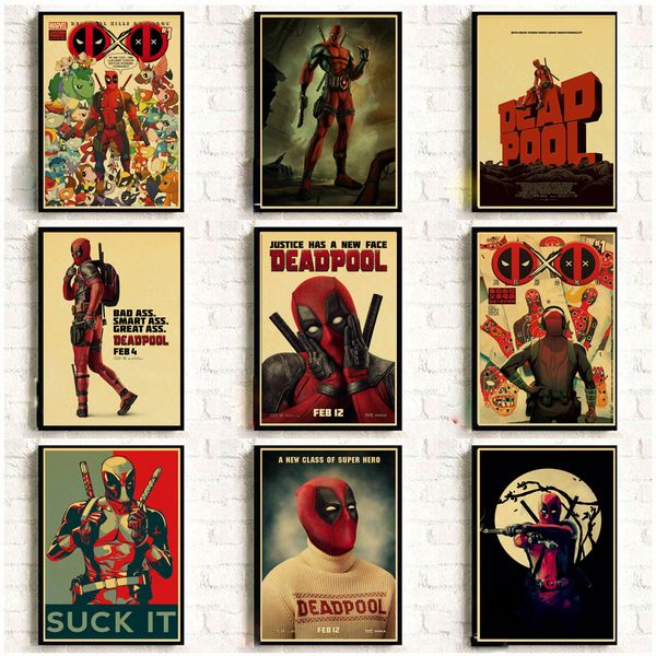 vintage posters marvel movie superhero deadpool for home/bar/living decor kraft paper poster wall sticker
vintage posters marvel movie superhero deadpool for home/bar/living decor kraft paper poster wall sticker