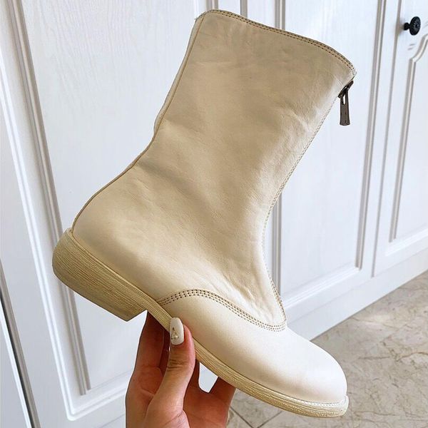 2019 classic female autumn boots korean version of the thick with leather martin boots female british wind front zipper motorcycle boots, Black
2019 classic female autumn boots korean version of the thick with leather martin boots female british wind front zipper motorcycle boots, Black