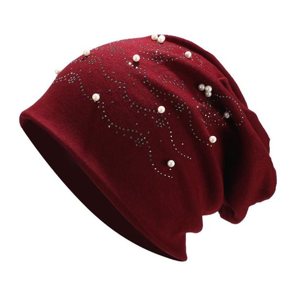fashion women stretch headgear pure color beading pearl head scarf wrap hat cap 2019 new sombrero grs, Blue;gray
fashion women stretch headgear pure color beading pearl head scarf wrap hat cap 2019 new sombrero grs, Blue;gray
