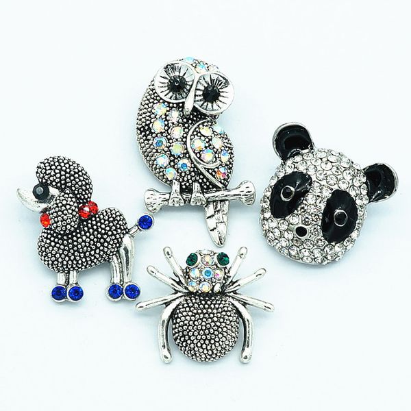 fashion lovely rhinestone dog owl panda 18mm snap buttons fit snap bracelet jewelry wholesale kz1412, Golden;silver
fashion lovely rhinestone dog owl panda 18mm snap buttons fit snap bracelet jewelry wholesale kz1412, Golden;silver