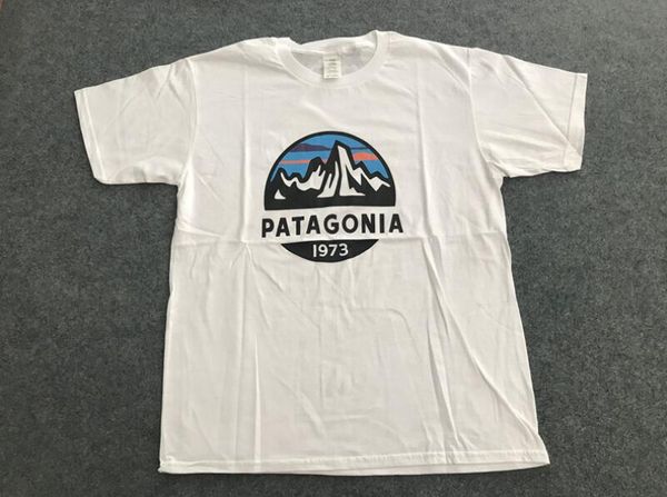 

Модный бренд мужские женские футболки PATAGONIA 1973 пейзаж печати футболки с коротким