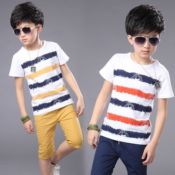 fashion children boys clothing sets summer striped cotton t-shirt +linen shorts kids sports suits 4-14years ing, White
fashion children boys clothing sets summer striped cotton t-shirt +linen shorts kids sports suits 4-14years ing, White