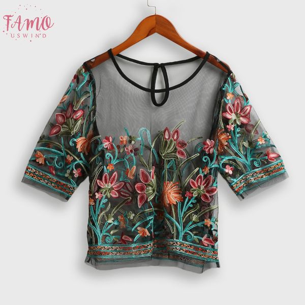 women see through blouse transparent mesh floral half sleeves sheer 3xl 5xl plus size shirts female tunic black, White
women see through blouse transparent mesh floral half sleeves sheer 3xl 5xl plus size shirts female tunic black, White