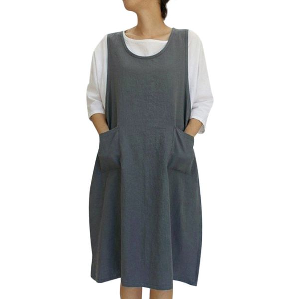 apron kitchen cotton tunic dress casual sleeveless knee-length aprons dress with pockets japanese style pinafore apron
apron kitchen cotton tunic dress casual sleeveless knee-length aprons dress with pockets japanese style pinafore apron
