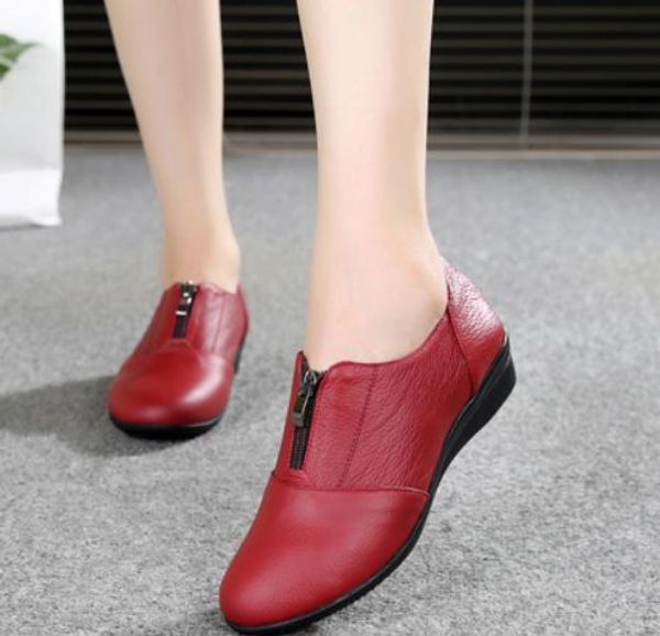 2019 women's shoes in spring and autumn with new style slope heel round head #t09, Black
2019 women's shoes in spring and autumn with new style slope heel round head #t09, Black
