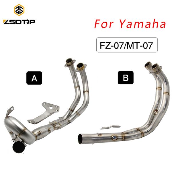 zs slip on for yamaha mt07 fz-07 mt-07 2013 - 2018 motorcycle exhaust escape full system modified front middle link pipe muffler
zs slip on for yamaha mt07 fz-07 mt-07 2013 - 2018 motorcycle exhaust escape full system modified front middle link pipe muffler