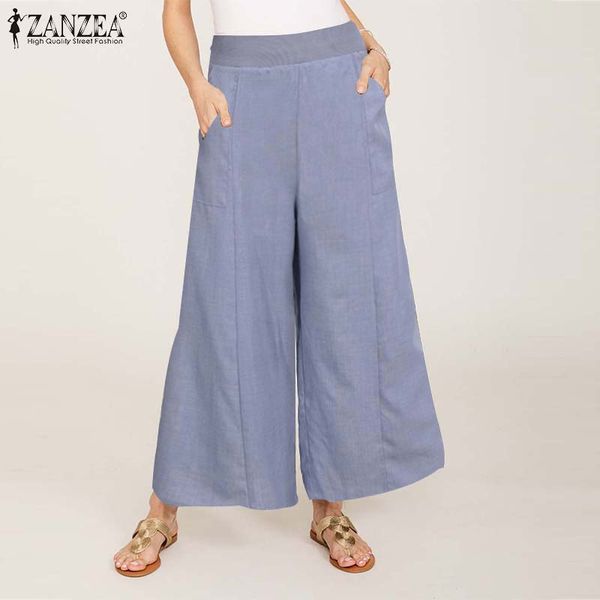 zanzea 2020 summer women wide leg pants solid trousers female casual elastic waist pantalon lady pockets bottoms streetwear 5xl, Black;white
zanzea 2020 summer women wide leg pants solid trousers female casual elastic waist pantalon lady pockets bottoms streetwear 5xl, Black;white