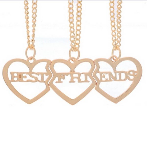 friendship special 3pcs/set gold tone three-piece chain letters pendant necklaces friend girlfriend jewelry, Silver
friendship special 3pcs/set gold tone three-piece chain letters pendant necklaces friend girlfriend jewelry, Silver