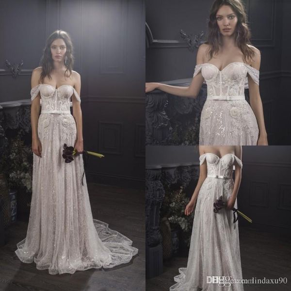 lihi hod summer beach wedding dresses off the shoulder 2019 a line bohemian bridal gowns appliqued sweep train sequined boho wedding dress, White
lihi hod summer beach wedding dresses off the shoulder 2019 a line bohemian bridal gowns appliqued sweep train sequined boho wedding dress, White