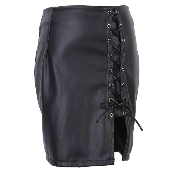 women skirts bandage leather skirt high waist pencil skirts black clubwear ladies high cut bodycon mini skirt streetwear
women skirts bandage leather skirt high waist pencil skirts black clubwear ladies high cut bodycon mini skirt streetwear