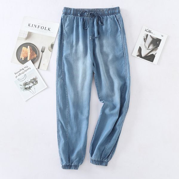 jeans women's thin spring and summer new style korean-style loose-fit slimming beam leg straight-cut high-waisted capri p, Blue
jeans women's thin spring and summer new style korean-style loose-fit slimming beam leg straight-cut high-waisted capri p, Blue