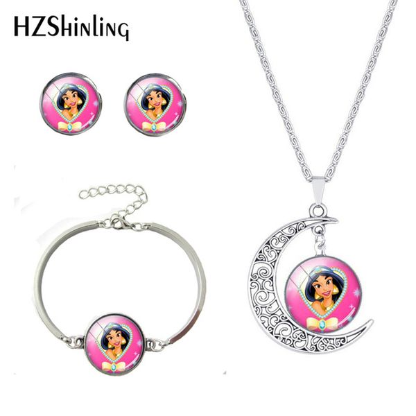 charming women necklace earrings bracelet jewelry set glass cabochon beauty princess ariel snow white pendants earrings sets, Slivery;golden
charming women necklace earrings bracelet jewelry set glass cabochon beauty princess ariel snow white pendants earrings sets, Slivery;golden