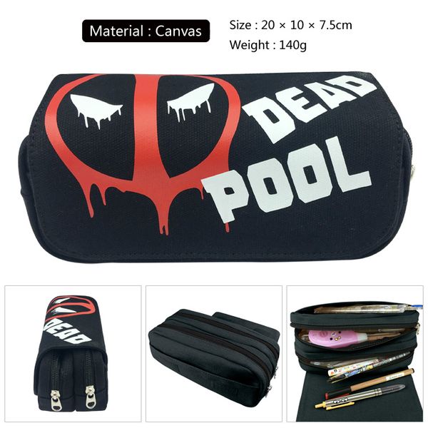 anime deadpool pencil case canvas pen bag women makeup bag cartoon zipper handbags cosmetic pouch
anime deadpool pencil case canvas pen bag women makeup bag cartoon zipper handbags cosmetic pouch