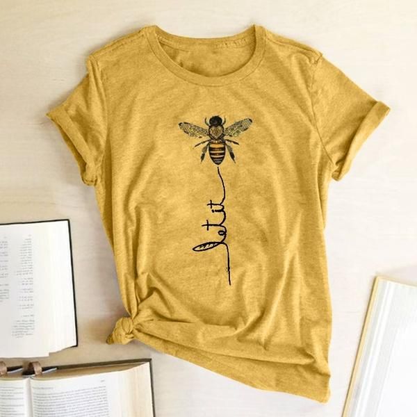 hillbilly women bee kind t-shirt aesthetics graphic short sleeve cotton polyester t shirts female camisetas verano mujer 2019, White;black
hillbilly women bee kind t-shirt aesthetics graphic short sleeve cotton polyester t shirts female camisetas verano mujer 2019, White;black