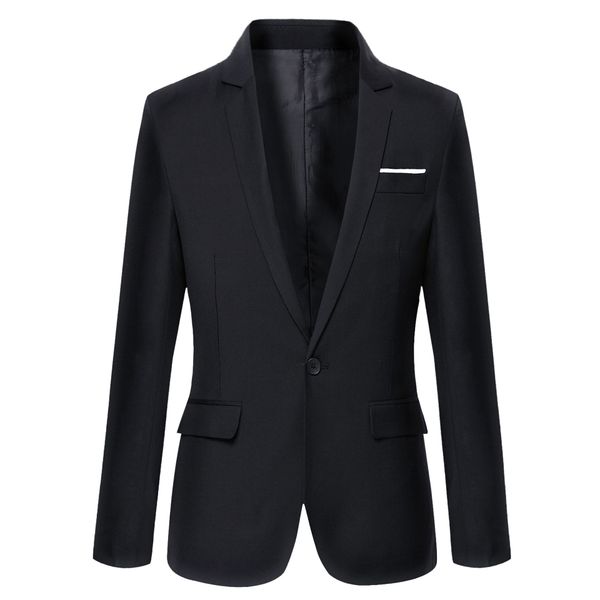 2019 clothing autumn suit blazer men fashion slim fit male suits casual solid color masculine blazer, White;black
2019 clothing autumn suit blazer men fashion slim fit male suits casual solid color masculine blazer, White;black