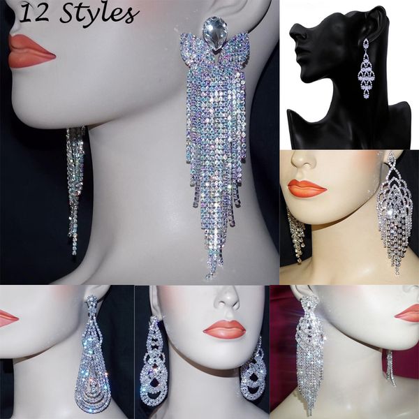 silver tassel long dangle earrings clear crystal big drop earrings women wedding bridal crystal earring bride
silver tassel long dangle earrings clear crystal big drop earrings women wedding bridal crystal earring bride