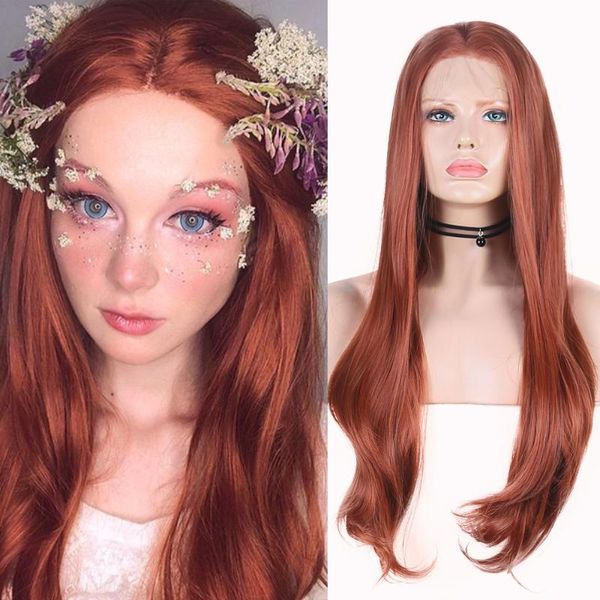synthetic wigs charisma copper red wavy hair lace front for black women heat resistant cosplay natural hairline arrival
synthetic wigs charisma copper red wavy hair lace front for black women heat resistant cosplay natural hairline arrival