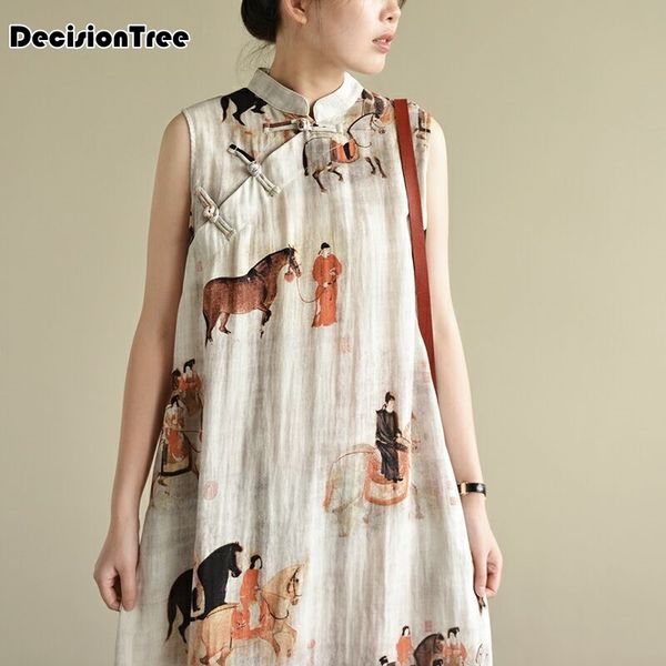 2019 sleeveless chinese women long cheongsam dress linen qipao chinese traditional dress long qipao party wear, Red
2019 sleeveless chinese women long cheongsam dress linen qipao chinese traditional dress long qipao party wear, Red