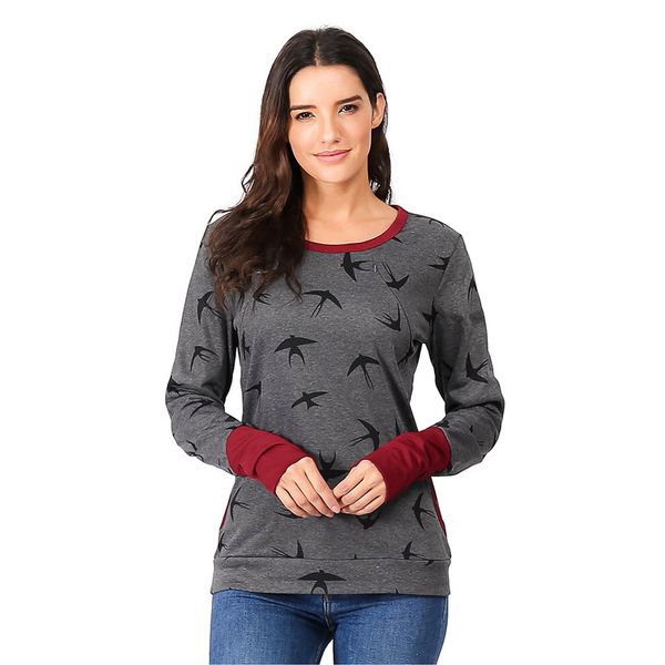 womens maternity hoodie sweatershirt breastfeeding nursing jumper