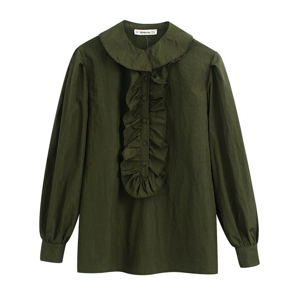 stylish ruffles buttons blouses women fashion green o neck shirts elegant ladies long sleeve, White
stylish ruffles buttons blouses women fashion green o neck shirts elegant ladies long sleeve, White