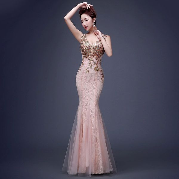 fashion wedding party cheongsam mermaid evening dress chinese style women elegant qipao fishtail dress vestido s-3xl, Red
fashion wedding party cheongsam mermaid evening dress chinese style women elegant qipao fishtail dress vestido s-3xl, Red