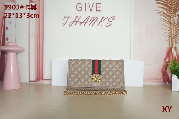 hit gucci new ladies fashion show single shoulder messenger bag handle crossbody messenger bag wallet g25