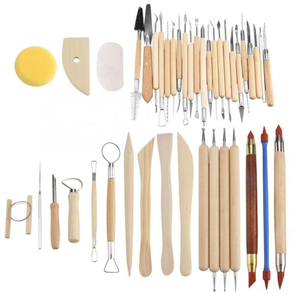42pcs ceramic pottery crafts tools set clay sculpting carving modeling combination tool kit herramientas domestic delivery
42pcs ceramic pottery crafts tools set clay sculpting carving modeling combination tool kit herramientas domestic delivery