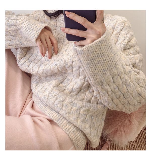 women's sweaters werynica sweater autumn winter clothes women oversized pullover large thick knitting korean style chic top, White;black
women's sweaters werynica sweater autumn winter clothes women oversized pullover large thick knitting korean style chic top, White;black