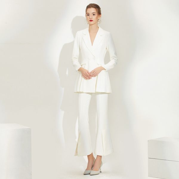 occasions temperament of high-end professional big women suits little blazer wide-legged trousers two-piece women, White;black
occasions temperament of high-end professional big women suits little blazer wide-legged trousers two-piece women, White;black