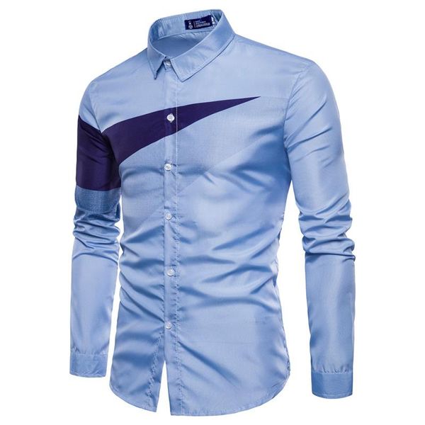 2019 men fashion casual square collar new slimming trend long sleeve shirt european size triangle print comfortable shirt, White;black
2019 men fashion casual square collar new slimming trend long sleeve shirt european size triangle print comfortable shirt, White;black