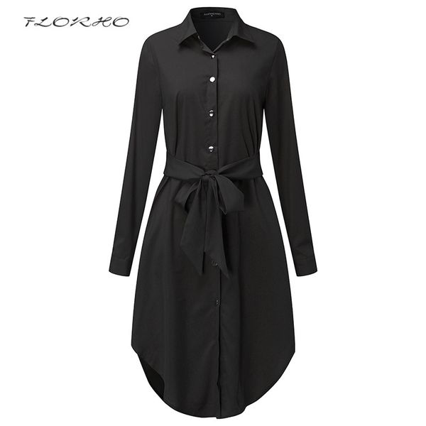 spring long sleeve blouse shirt dress with belt women oversized midi dress retro tunic casual office work vestidos plus size 5xl, White;black
spring long sleeve blouse shirt dress with belt women oversized midi dress retro tunic casual office work vestidos plus size 5xl, White;black