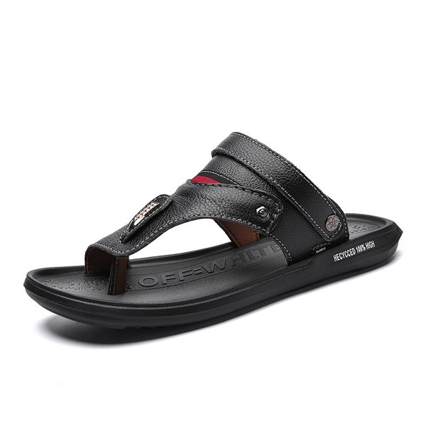 men genuine leather men shoes outdoor summer handmade casual shoes flat soft lightweight comfortable sandals large size 46, Black
men genuine leather men shoes outdoor summer handmade casual shoes flat soft lightweight comfortable sandals large size 46, Black