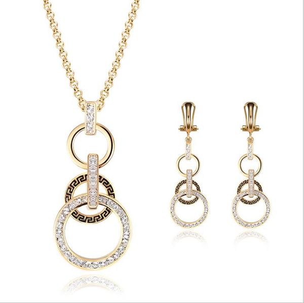 new fashion trend in europe and the united states hip-hop simple personality accessories zircon plated 18k gold exquisite jewelry set decora, Silver
new fashion trend in europe and the united states hip-hop simple personality accessories zircon plated 18k gold exquisite jewelry set decora, Silver