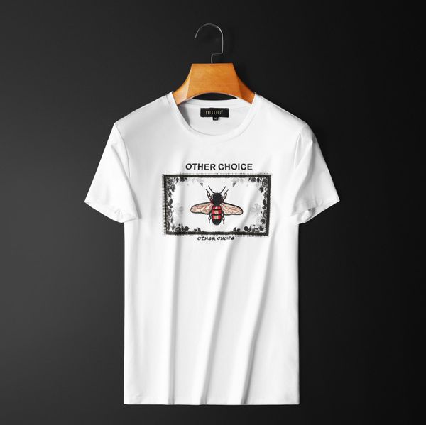 2020 new summer bee print fashion designer short t-shirt men's o-neck tshirt cotton short-sleeve men clothes men's tees polos, White;black
2020 new summer bee print fashion designer short t-shirt men's o-neck tshirt cotton short-sleeve men clothes men's tees polos, White;black