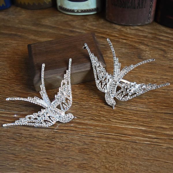wholesale korean bridal wedding crown hairpin beautiful swallow flower shape bride headdress edge clamp, Silver
wholesale korean bridal wedding crown hairpin beautiful swallow flower shape bride headdress edge clamp, Silver