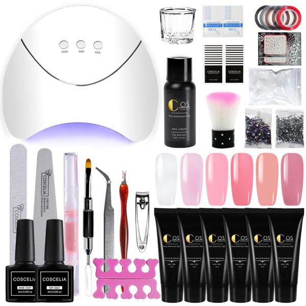 36w uv led lamp dryer for nail art extension crystal acrylic poly gel manicure set gel nail polish builder brush for manicure
36w uv led lamp dryer for nail art extension crystal acrylic poly gel manicure set gel nail polish builder brush for manicure
