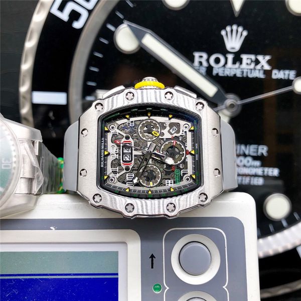 new aaa richard mille fashion brands watches men luxury mechanical watches rubber strap sports watch boxed l2, Slivery;brown
new aaa richard mille fashion brands watches men luxury mechanical watches rubber strap sports watch boxed l2, Slivery;brown