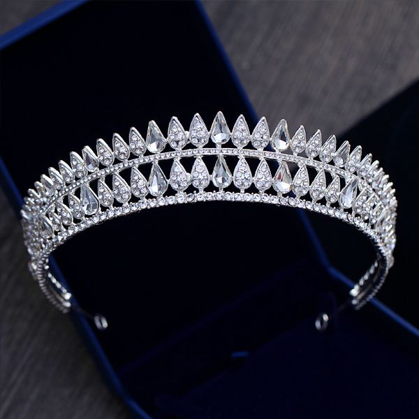 Luxury Baroque Bridal Crystal Tiaras Crowns Princess Queen Pageant Prom Rhinestone Veil Tiara Headbands Wedding Hair Accessories
Luxury Baroque Bridal Crystal Tiaras Crowns Princess Queen Pageant Prom Rhinestone Veil Tiara Headbands Wedding Hair Accessories